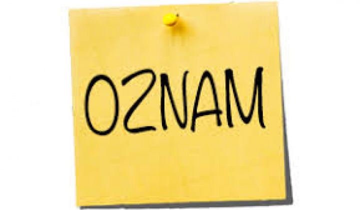 Fotka - OZNAM