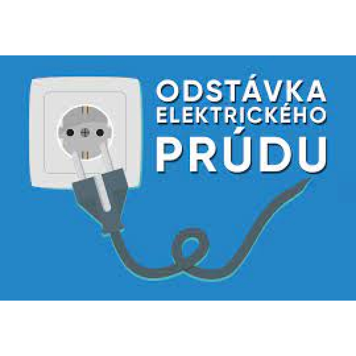 OZNAM - Prerušenie distribucie elektrickej energie