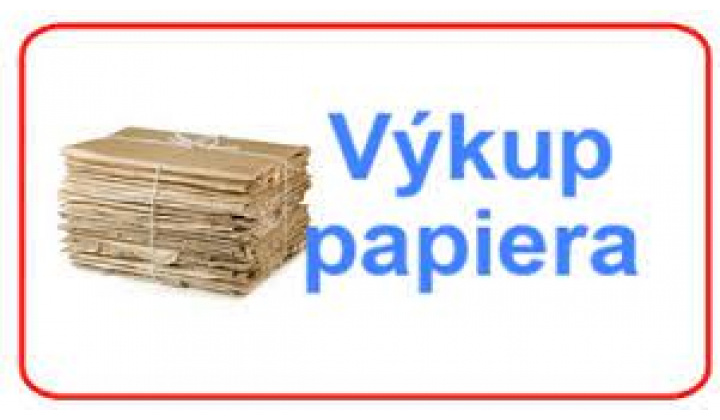Výkup papiera Brantner 28.06.2023 - OZNAM